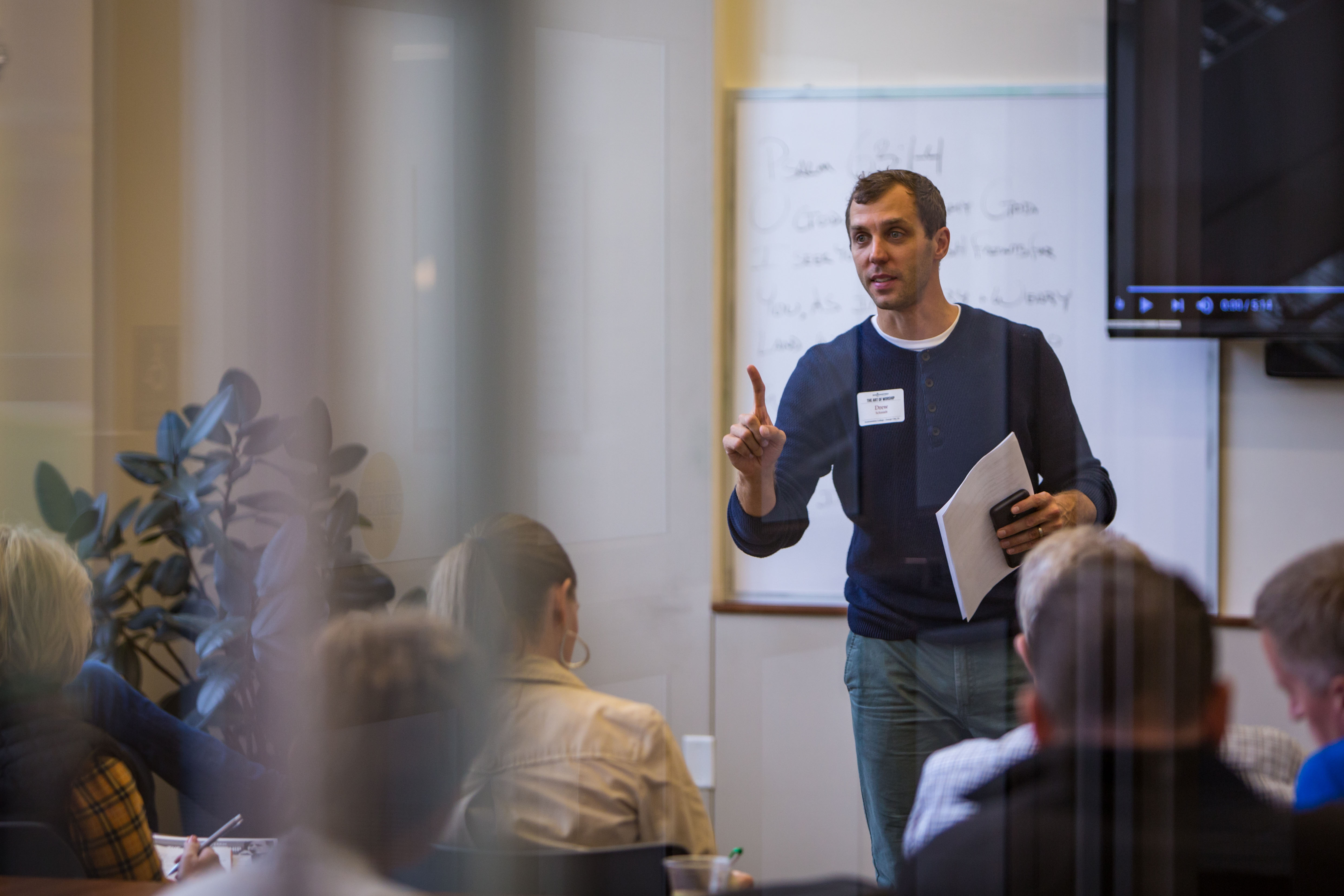 Speaker at a conference