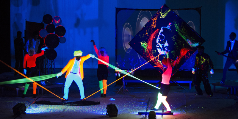 Image of ARTrageous actors performing on stage