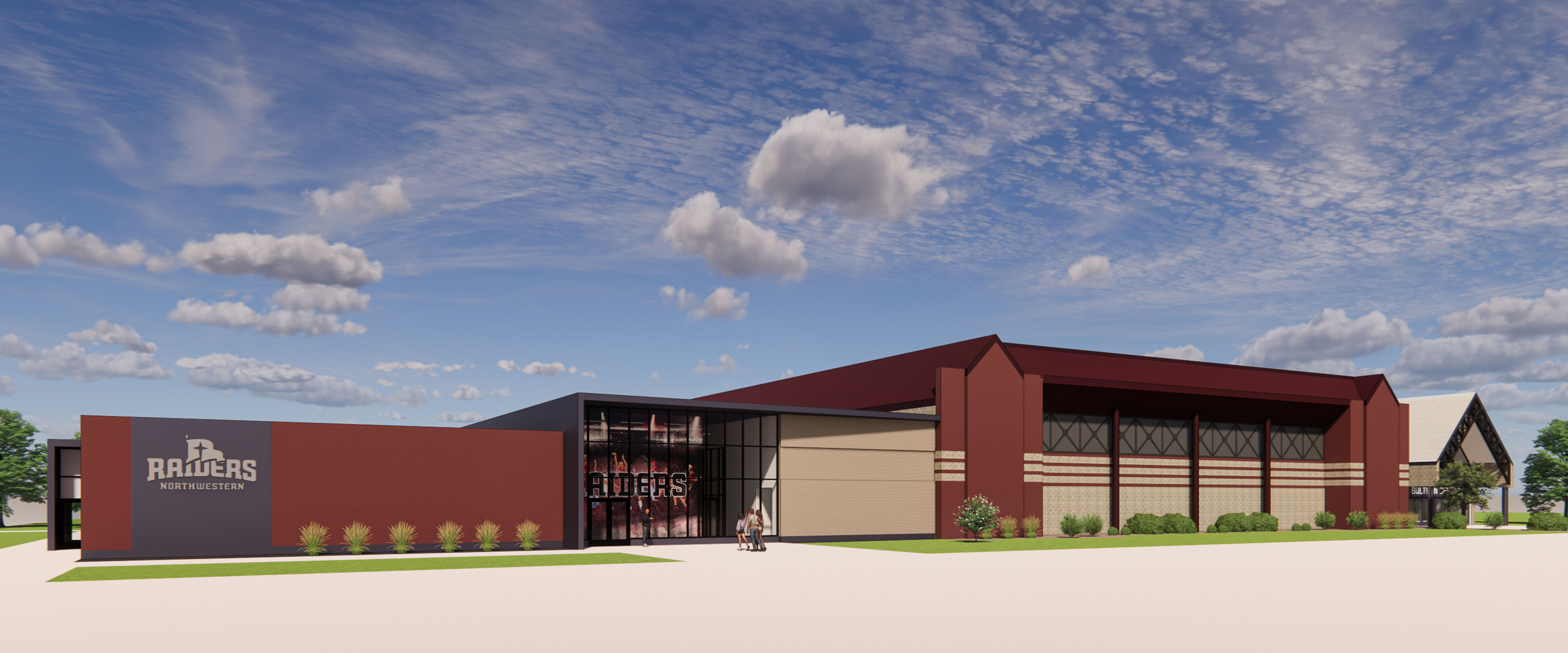 Architect's rendering of the Bultman Center expansion