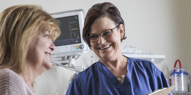 Cheryll Mann with patient