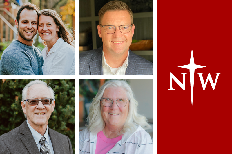 Clockwise from top left: Felipe and Janelle Silva, John Swart, Dawn Wieking and Curtis Weerheim