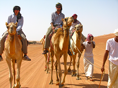 Oman Semester camel riding