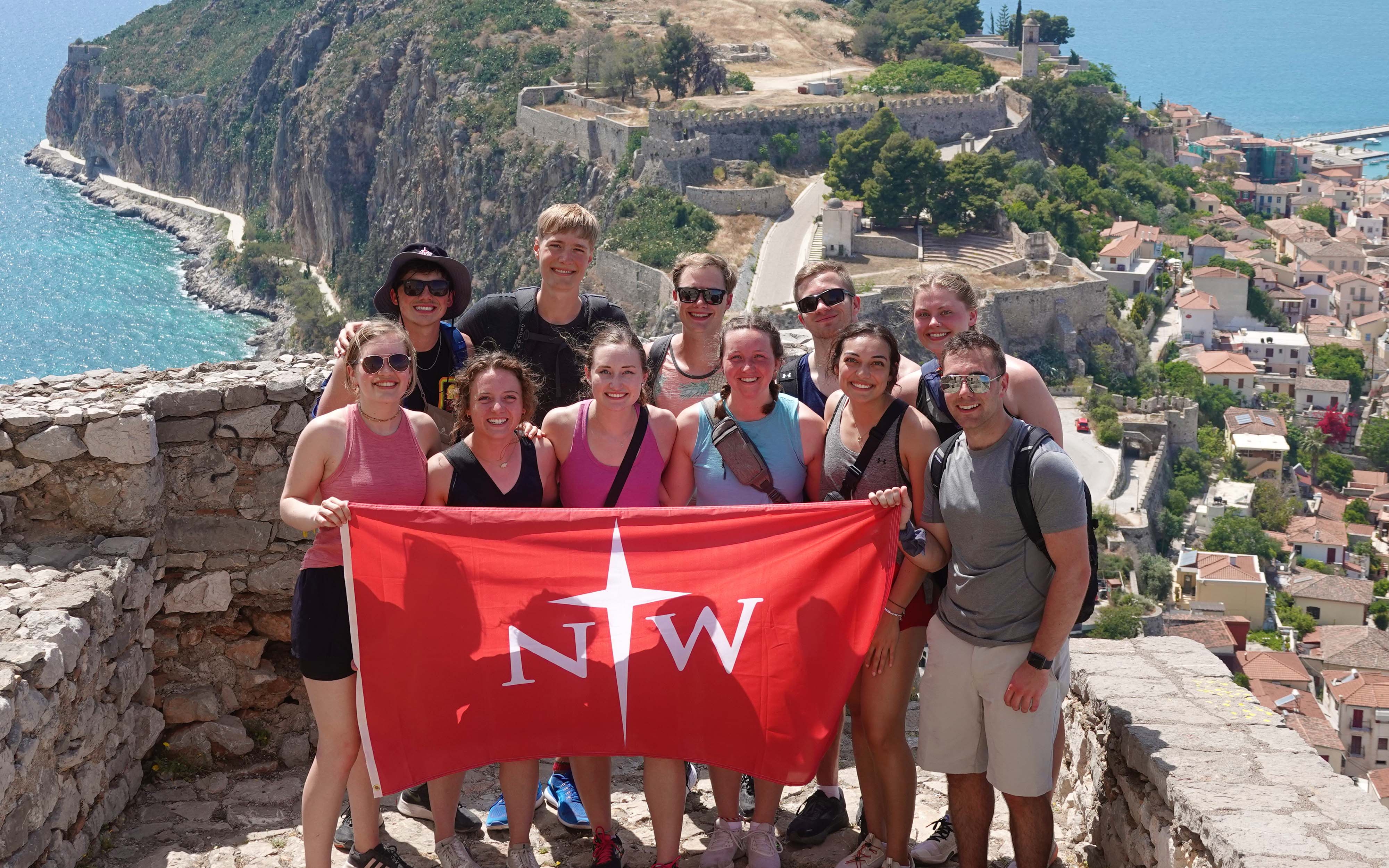 Northwestern honors students studying abroad in Greece