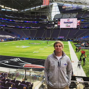 Conner Ubben at Super Bowl 