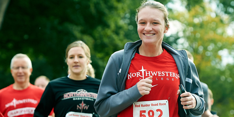 Runners in Red Raider Road Race