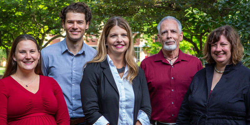 Jolene Harris, Mark Tyler Miller, Dr. Angila Moffitt, Chris Tuey and Dr. Theresa Pedersen.