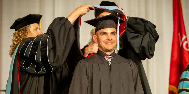 Hooding ceremony participants