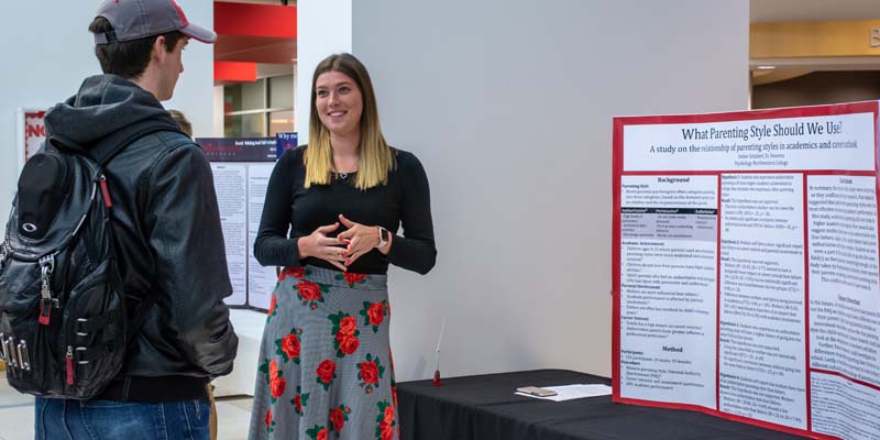 Psychology major presents research at the 2019