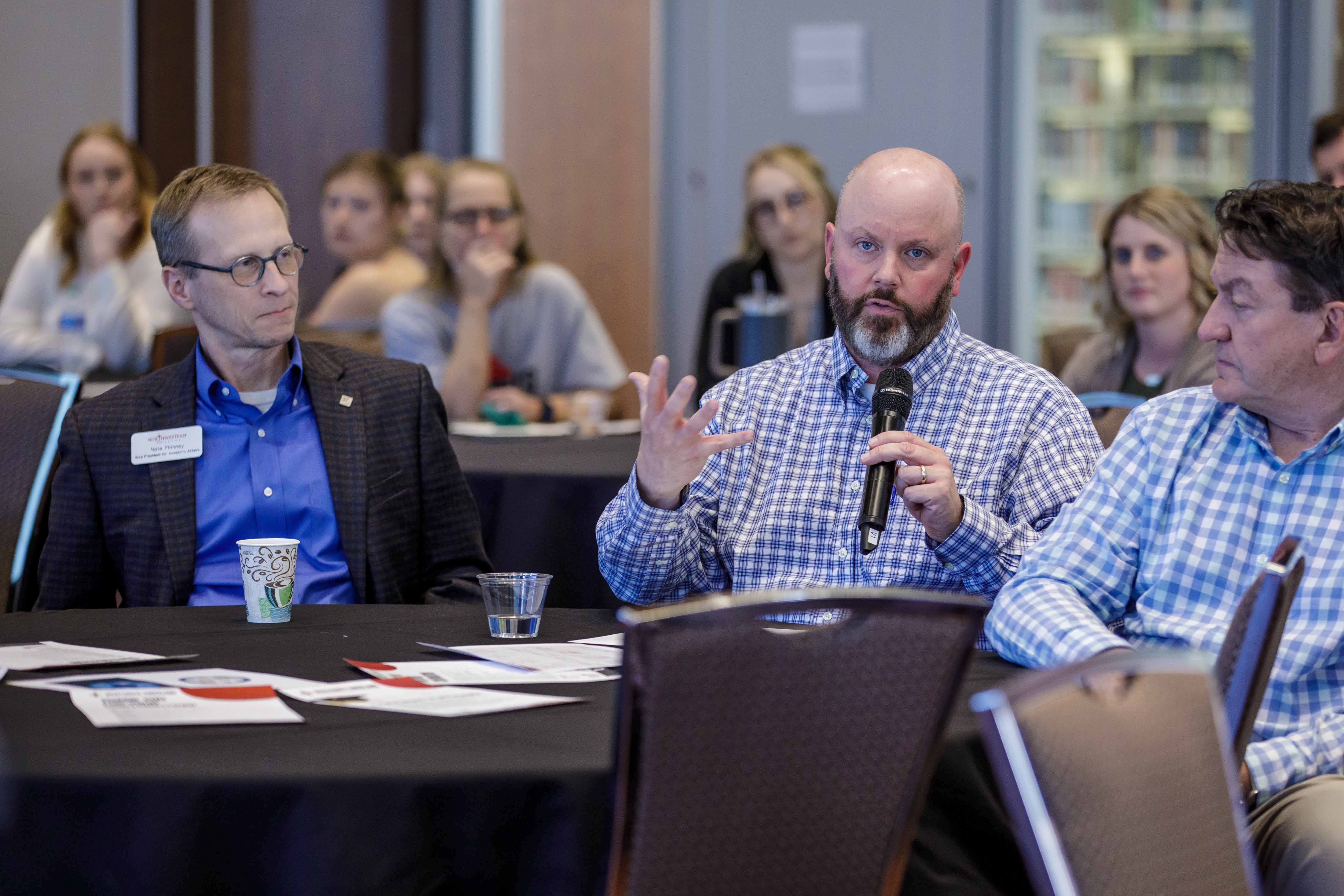 Speaker at a conference