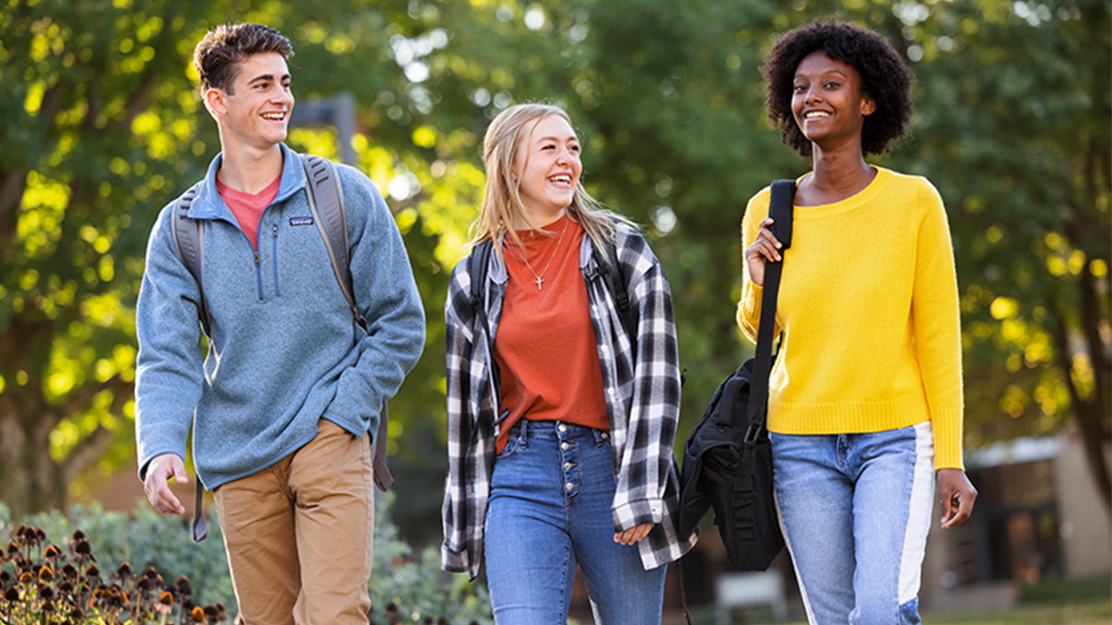 Students walking to class