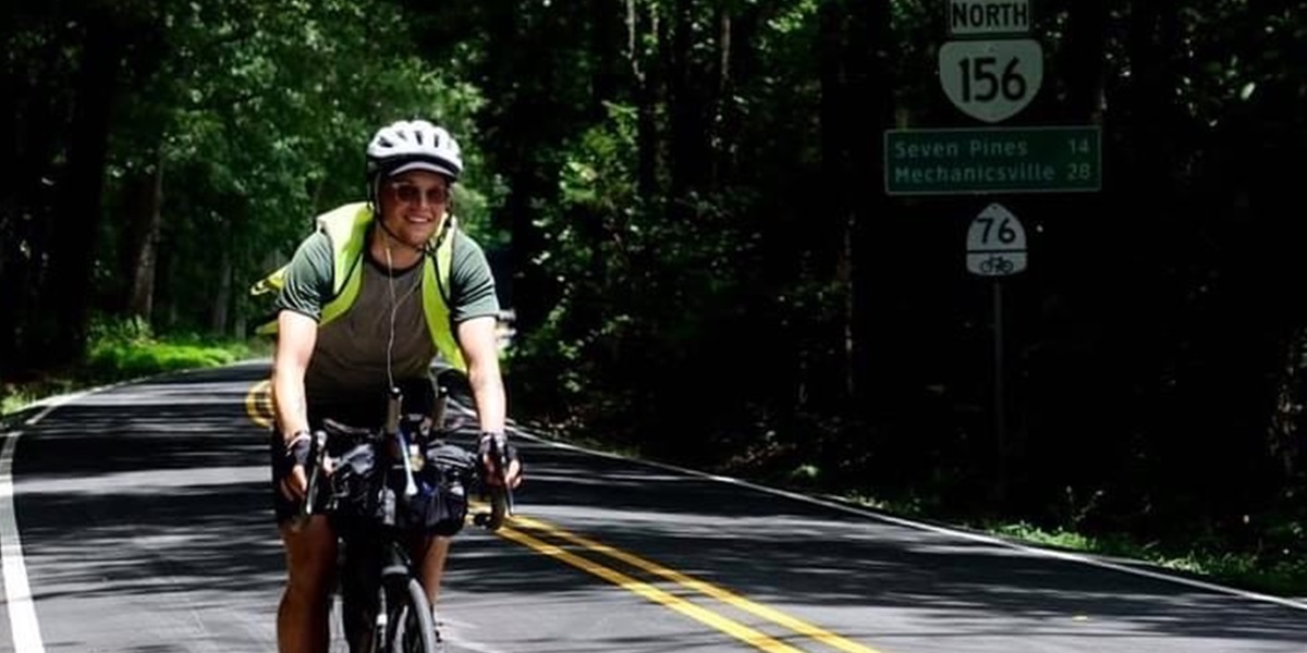 Luke Galloway placed fourth in the 2021 TransAmerica Bike Race, in which he rode 4,200 miles in less than 21 days.